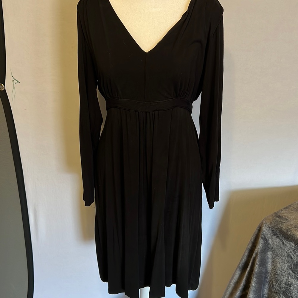 Casual lightweight little black dress